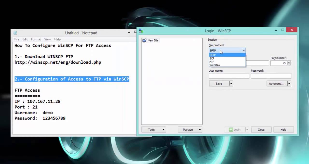 download winscp ftp software via ftp